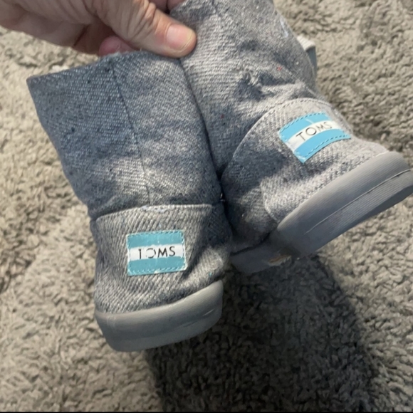 WOMAN SIZE 8 TOMS GRAY BOOTIES - Picture 3 of 7